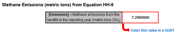 HH-6 Calculation Spreadsheet Result to use in e-GGRT